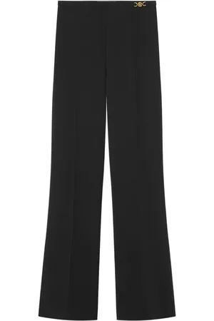 VERSACE Logo-buckle detailing trousers