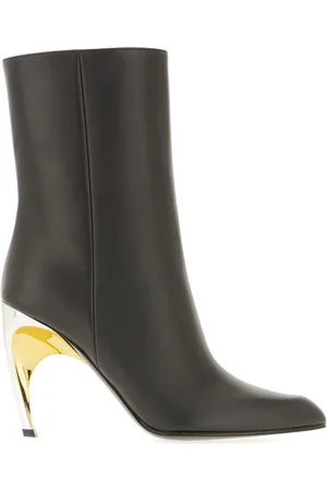 Alexander McQueen 95mm leather ankle boots