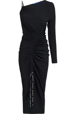 Karl Lagerfeld Ruched asymmetric maxi dress