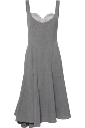 Viktor & Rolf Corset-style midi wool dress