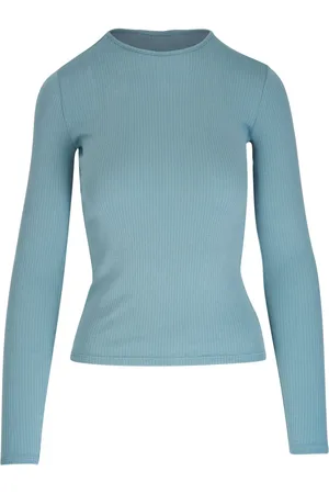 Vince Ribbed-knit cotton T-shirt