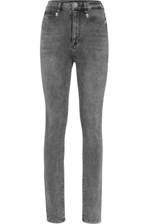 Philipp Plein Crystal-embellished high-waisted jeans