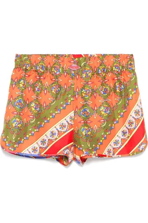 Puccini Festa-print silk shorts