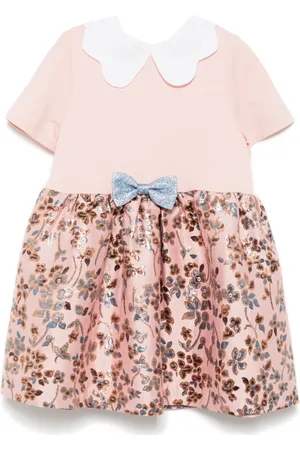 HUCKLEBONES LONDON Scallop collar jersey dress