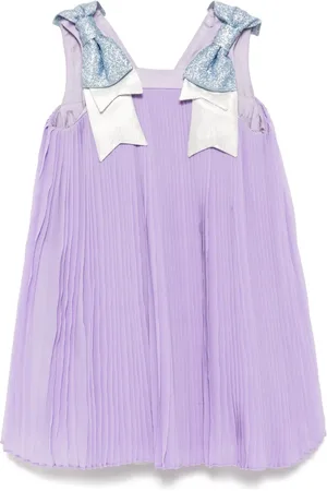 HUCKLEBONES LONDON Pleated trapeze dress