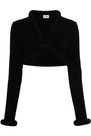 Jean Paul Gaultier Padded-trim cropped cardigan