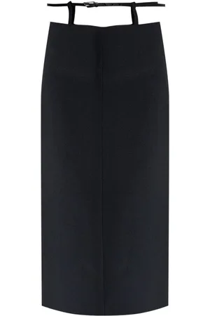 The Attico Belted midi skirt