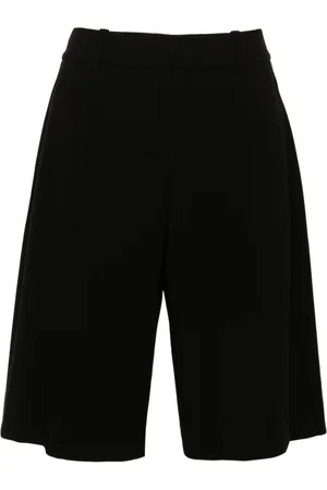 Vince Low-rise pintuck shorts