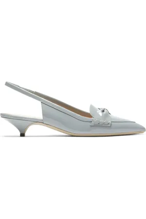Nº21 30mm bow-embellished slingback pumps
