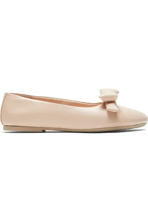 Nº21 Bow-detailing leather ballerina shoes