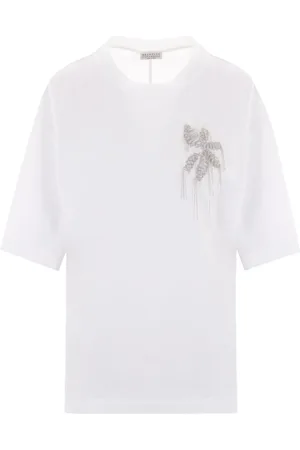 Brunello Cucinelli Rhinestone-embellished T-shirt