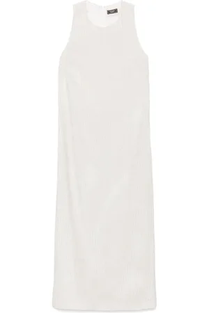 PESERICO SIGN Velvet sleeveless maxi dress