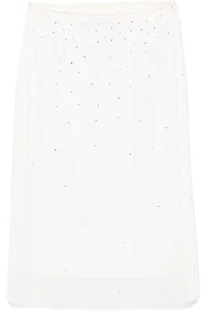 PESERICO SIGN Crystal-embellished skirt