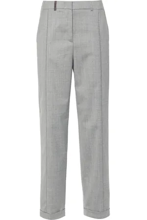 PESERICO SIGN Stretch wool trousers