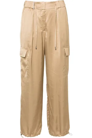 PESERICO SIGN Satin cargo pants