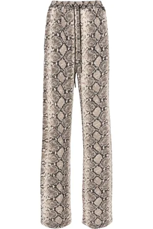 Marine Serre Python-print trousers