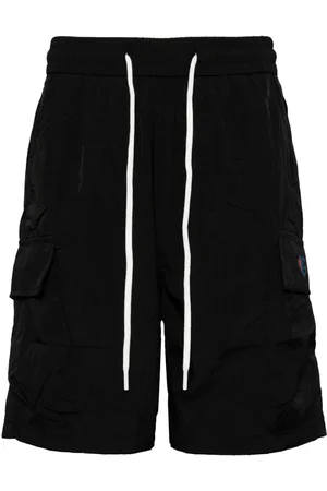 Ground Zero Logo-print drawstring-waist shorts