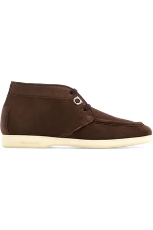Salvatore Ferragamo Gancini-plaque leather boots