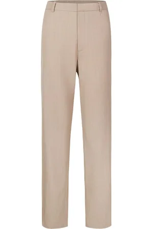 SHANGHAI TANG Rear elasticated-waistband tailored trousers