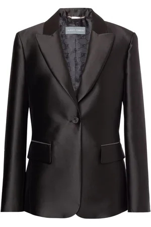 Alberta Ferretti Single-breasted satin blazer