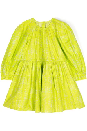 JNBY by JNBY Leaf-print cotton dress