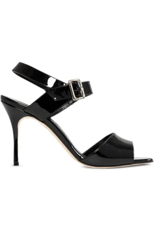 Manolo Blahnik 90mm leather sandals