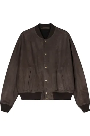 SALVATORE SANTORO Suede band-collar jacket