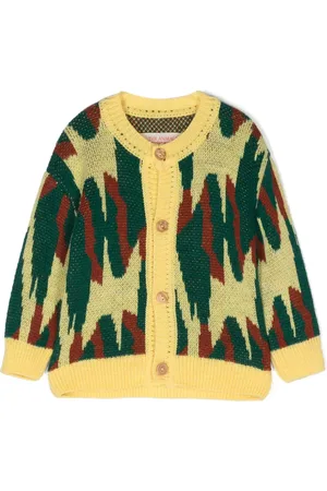 The Animals Observatory Patterned intarsia-knit cardigan