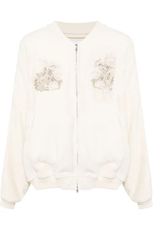 DOUBLET Embroidered-motif fleece jacket