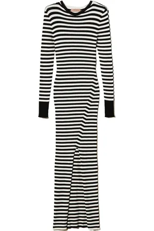 Twin-Set Striped knit dress