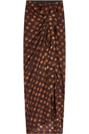 DRIES VAN NOTEN Draped ruffle skirt