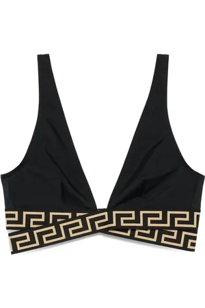 VERSACE Greca-detailing bikini top