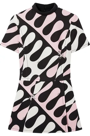Puccini Leocorno-print mini dress