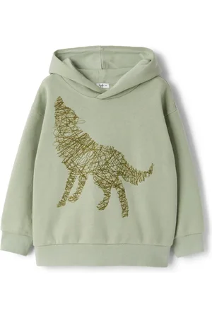 Il gufo Graphic-print cotton hoodie