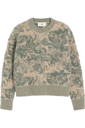 Ami Jacquard wool blend jumper