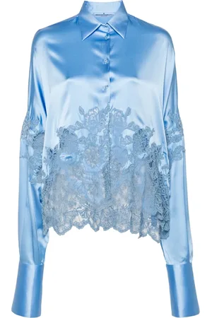 ERMANNO SCERVINO Lace-panelling shirt