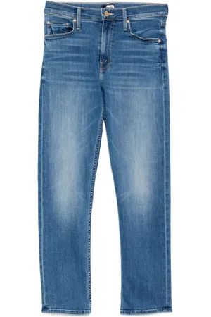 Mother Mid-rise rider ankle jeans