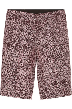 DRIES VAN NOTEN Jacquard cropped trousers