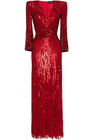 Jenny Packham Cosmos sequin-embellishment gown