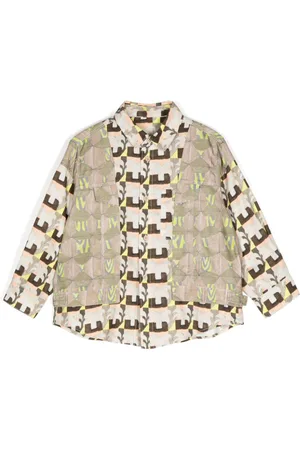 JNBY by JNBY Spliced long-sleeved shirt