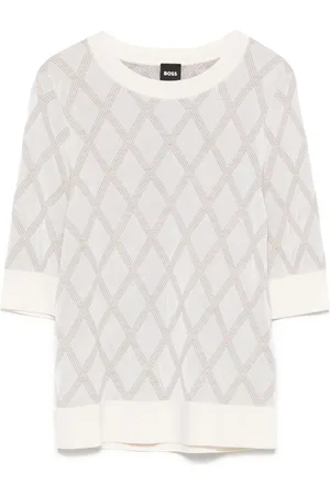 HUGO BOSS Jacquard-pattern top