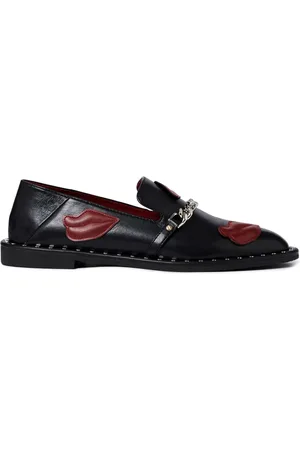 Stella McCartney Lips-motif chain-embellished loafers