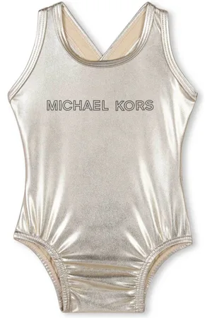 Michael Kors Metallic-finish swimsuit