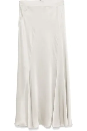 Alberta Ferretti Satin midi skirt