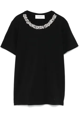 Ermanno Firenze Crystal-embellished T-shirt