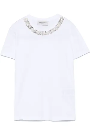 Ermanno Firenze Crystal-embellished T-shirt