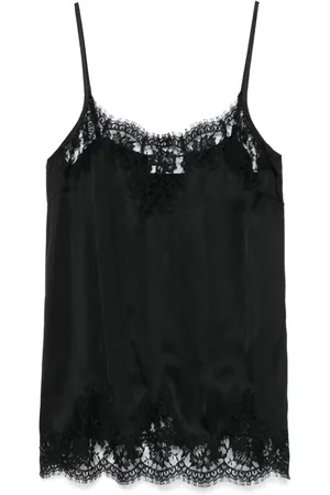 Ermanno Firenze Floral-lace tank top