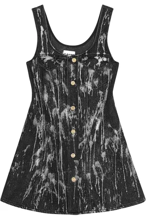 Ganni Brushed-finish mini dress