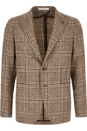 TAGLIATORE Checked single-breasted blazer