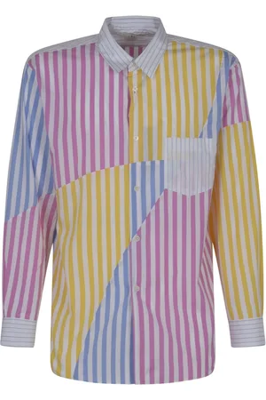 Comme des Garçons Striped panelled shirt